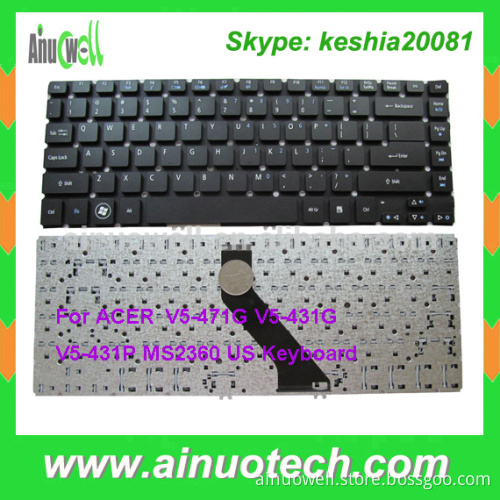 US Notebook Keyboard For ACER V5-471G V5-431G V5-431P MS2360 US Laptop Keyboard Wholesale RU PL IT TR GR LA AR SP PO FR